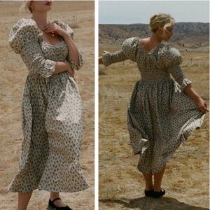 Doen Meribel Dress Creme Fleurs D’Avignon